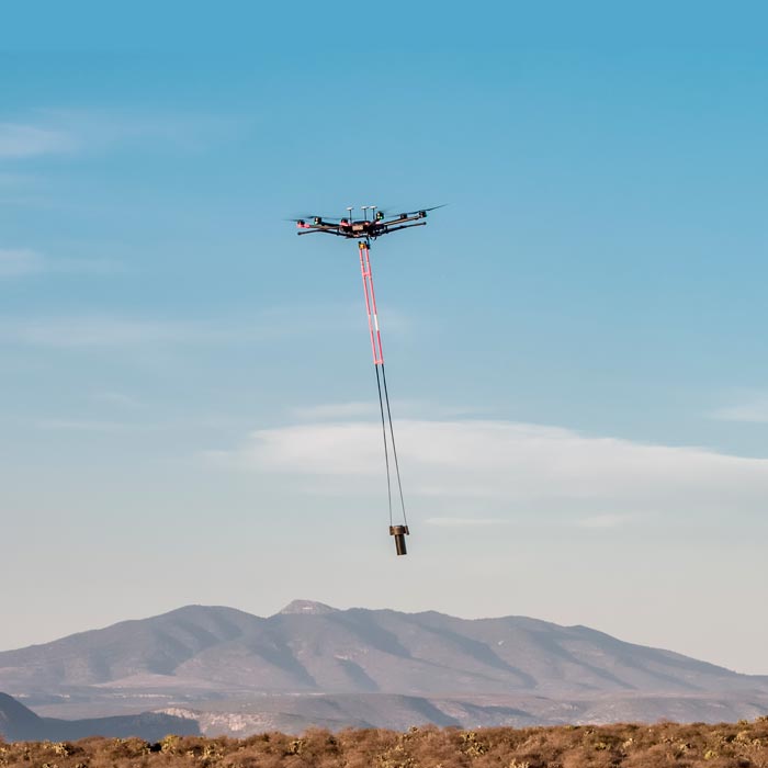Aeromagnetometría con drones